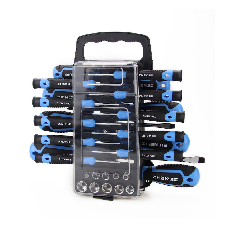 44-teiliges CRV-Schraubendreher-Bit-Set mit ergonomisch geformtem Griff