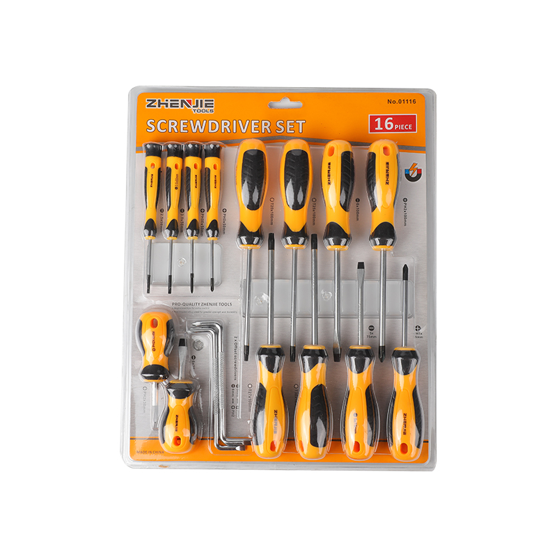 16-teiliges Schlitz-Phillips- und Torx-Schraubendreher-Set