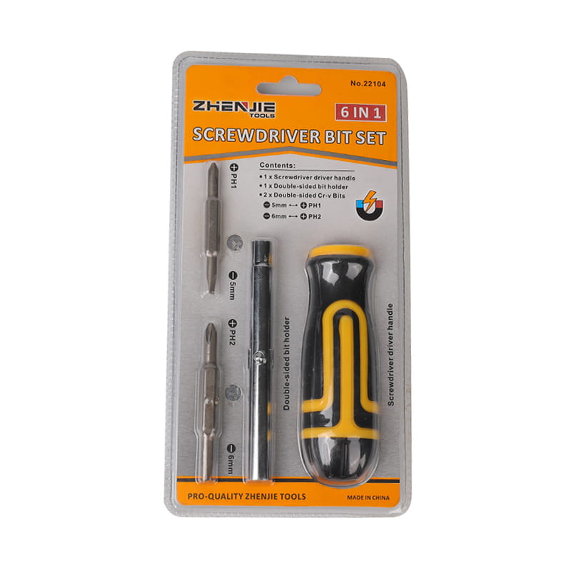 6-in-1-Schraubendreher-Bit-Set für Heimwerkzeuge