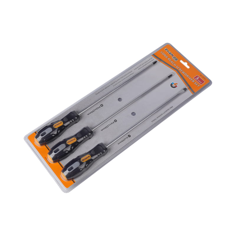 3-teiliges Schraubendreher-Set mit langer Reichweite