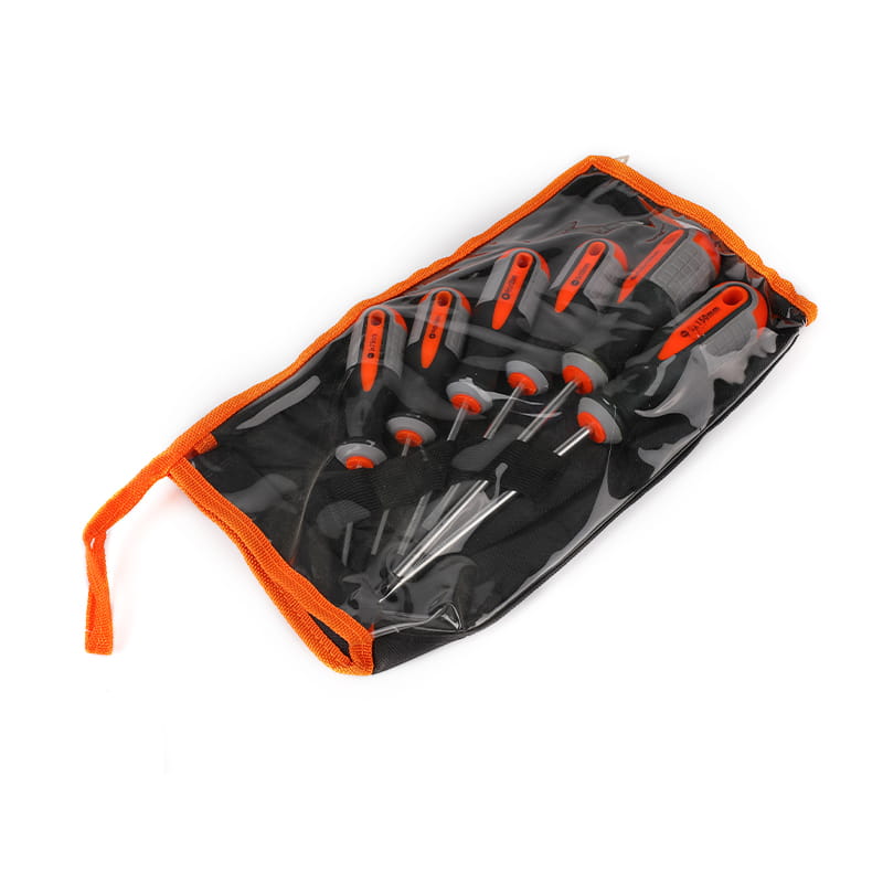 7-teiliges professionelles Schraubendreher-Set aus Kunststoff-Stoffbeuteln