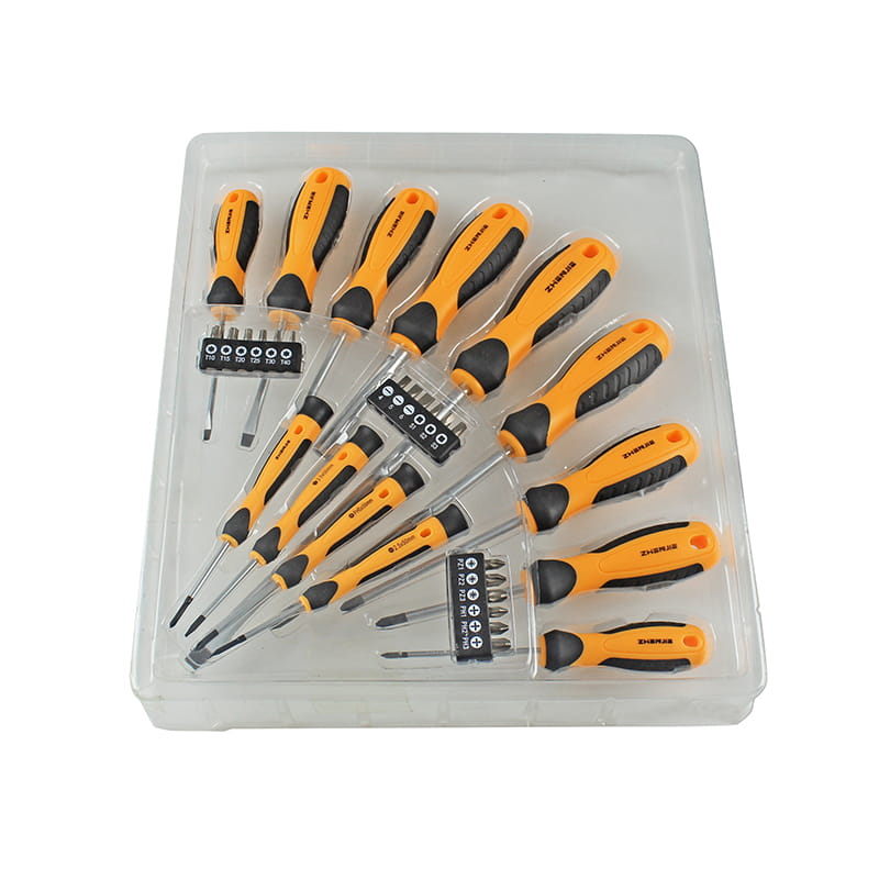31-teiliges Schlitz-Phillips-Pozidriv-Torx-Vierkant-CRV-Schraubendreher-Bit-Set