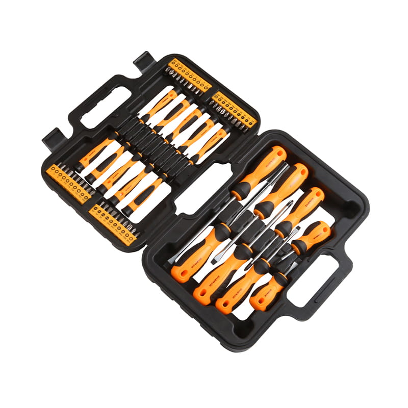 58-teiliges Schraubendreher-Bit-Set in Displaybox und Doppelblisterverpackung
