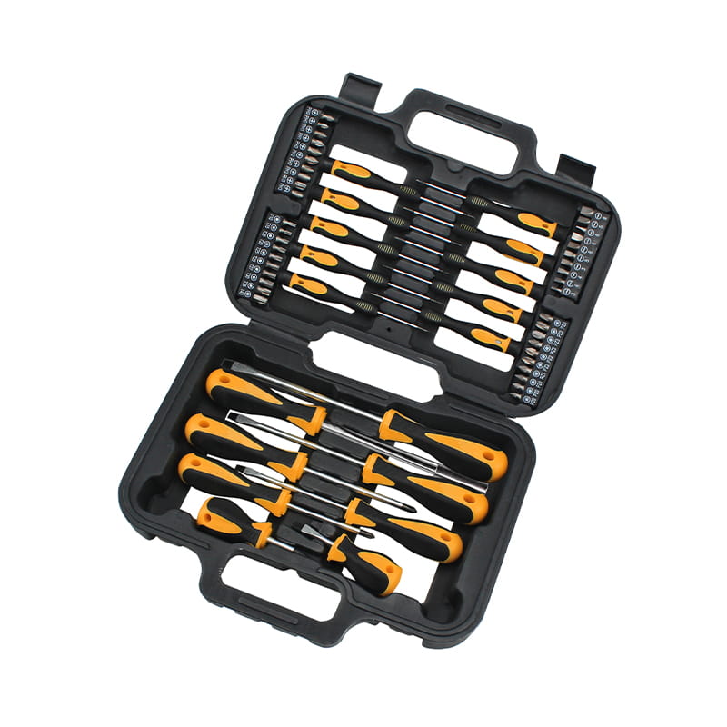 58-teiliges CRV-Schraubendreher-Bit-Set in Displaybox und Doppelblisterverpackung