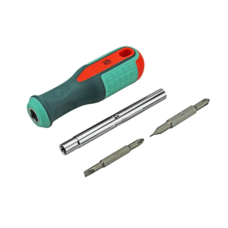 6-in-1 Schlitz- und Kreuzschlitz-CRV-Schraubendreher-Bit-Set