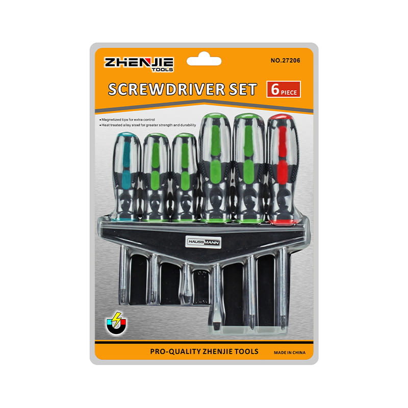 6-teiliges Schlitz-Phillips-Pozidriv-CRV-Schraubendreher-Set