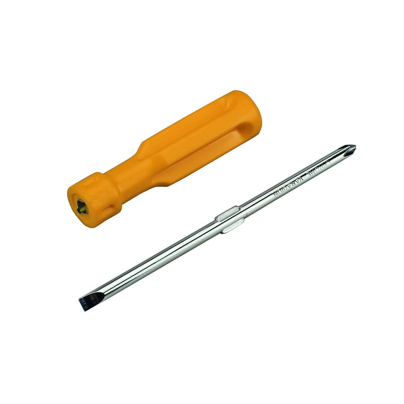 2-in-1-Schraubendreher (6 mm PH2) x 150 mm mit gelbem Griff