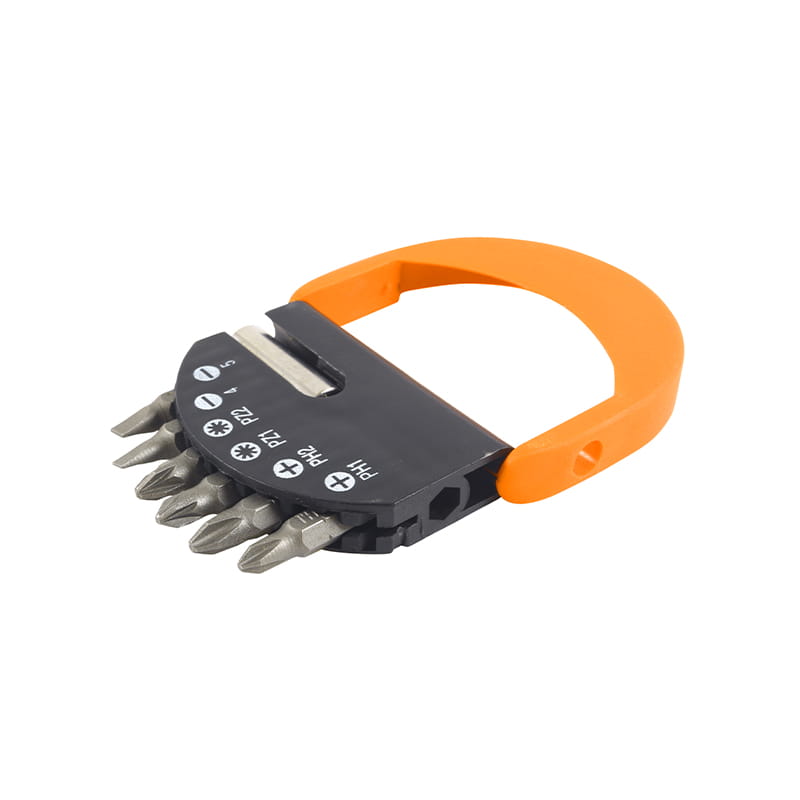 8-teiliges Kunststoff-Bithalter-Schlitz-Phillips-Pozidriv-CRV-Bit-Set
