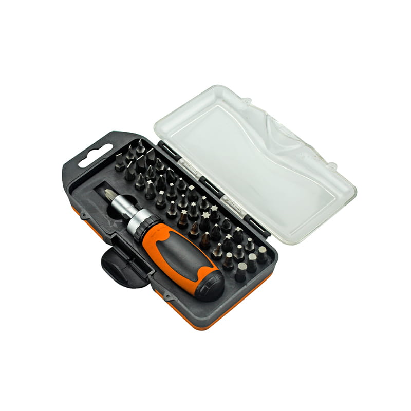 38-teiliges CRV-Bit-Set mit Ratschengriff