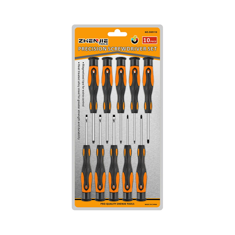 10-teiliges Schlitz-Phillips-Torx-CRV-Präzisionsschraubendreher-Set