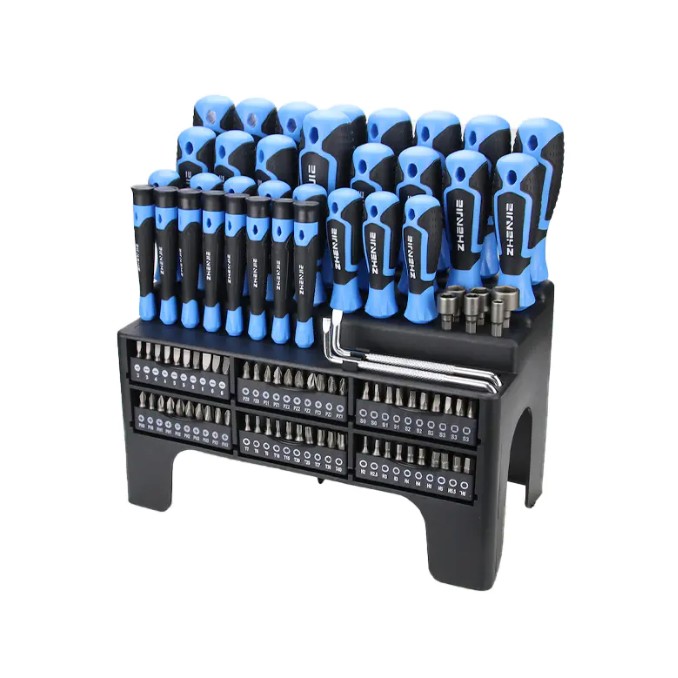 Ein leistungsstarker Helfer für Reparaturen zu Hause: ein multifunktionales Schraubendreher-Set. Gibt es eine bequemere Option als diese?